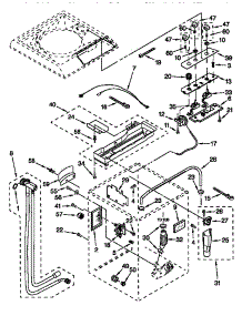 Controls And Rear Panel parts for Kenmore Washer 110.2870090 (1102870090, 110 2870090) from AppliancePartsPros.com