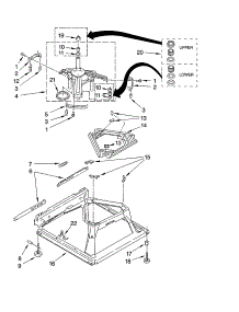 Machine Base Parts parts for Kenmore Washer 110.28732700 (11028732700, 110 28732700) from AppliancePartsPros.com