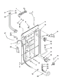 Rear Panel Parts parts for Kenmore Washer 110.28752700 (11028752700, 110 28752700) from AppliancePartsPros.com