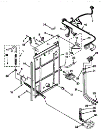 Rear Panel parts for Kenmore Washer 110.28803890 (11028803890, 110 28803890) from AppliancePartsPros.com