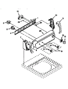 Control Panel parts for Kenmore Washer 110.28812790 (11028812790, 110 28812790) from AppliancePartsPros.com