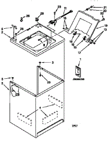 Top And Cabinet parts for Kenmore Washer 110.28822790 (11028822790, 110 28822790) from AppliancePartsPros.com