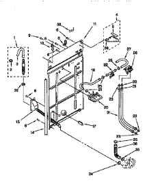 Rear Panel parts for Kenmore Washer 110.28872890 (11028872890, 110 28872890) from AppliancePartsPros.com