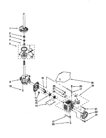 Brake / Clutch / Gearcase / Motor / Pump parts for Kenmore Washer 110.28872891 (11028872891, 110 28872891) from AppliancePartsPros.com