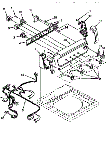 Control Panel parts for Kenmore Washer 110.28894790 (11028894790, 110 28894790) from AppliancePartsPros.com