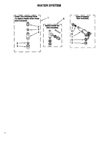 Water System parts for Kenmore Washer 110.28894791 (11028894791, 110 28894791) from AppliancePartsPros.com