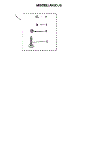 Miscellaneous parts for Kenmore Washer 110.28894791 (11028894791, 110 28894791) from AppliancePartsPros.com