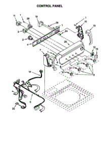 Control Panel parts for Kenmore Washer 110.28894791 (11028894791, 110 28894791) from AppliancePartsPros.com