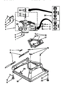 Machine Base parts for Kenmore Washer 110.28912790 (11028912790, 110 28912790) from AppliancePartsPros.com