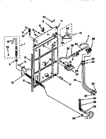 Rear Panel parts for Kenmore Washer 110.28924790 (11028924790, 110 28924790) from AppliancePartsPros.com