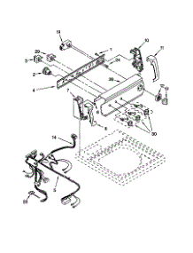 Control Panel parts for Kenmore Washer 110.28942891 (11028942891, 110 28942891) from AppliancePartsPros.com