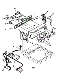 Control Panel parts for Kenmore Washer 110.28974890 (11028974890, 110 28974890) from AppliancePartsPros.com