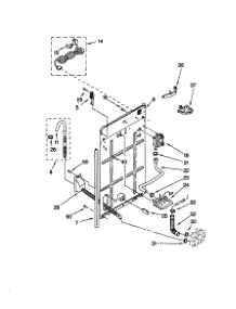 Rear Panel parts for Kenmore Washer 110.29012990 (11029012990, 110 29012990) from AppliancePartsPros.com