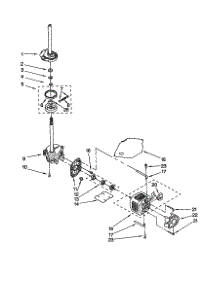 Brake / Clutch / Gearcase / Motor / Pump parts for Kenmore Washer 110.29032990 (11029032990, 110 29032990) from AppliancePartsPros.com