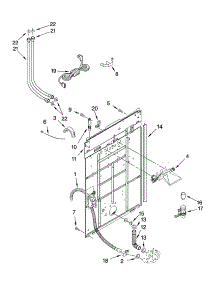 Rear Panel Parts parts for Kenmore Washer 110.29422801 (11029422801, 110 29422801) from AppliancePartsPros.com