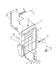 Rear Panel Parts parts for Kenmore Washer 110.29532801 (11029532801, 110 29532801) from AppliancePartsPros.com