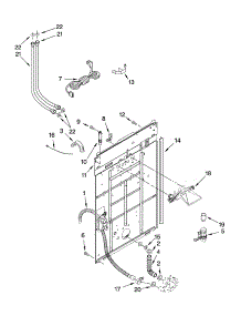 Rear Panel Parts parts for Kenmore Washer 110.29592801 (11029592801, 110 29592801) from AppliancePartsPros.com