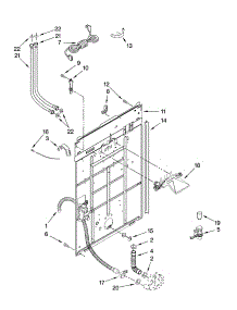 Rear Panel Parts parts for Kenmore Washer 110.29632801 (11029632801, 110 29632801) from AppliancePartsPros.com