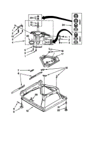 Machine Base parts for Kenmore Washer 110.29812891 (11029812891, 110 29812891) from AppliancePartsPros.com