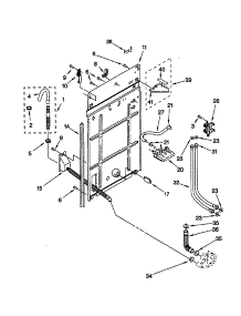 Rear Panel parts for Kenmore Washer 110.29842990 (11029842990, 110 29842990) from AppliancePartsPros.com