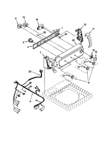 Control Panel parts for Kenmore Washer 110.29842991 (11029842991, 110 29842991) from AppliancePartsPros.com