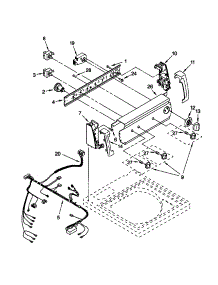 Control Panel parts for Kenmore Washer 110.29852990 (11029852990, 110 29852990) from AppliancePartsPros.com