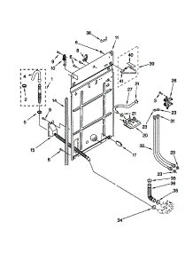 Rear Panel parts for Kenmore Washer 110.29852990 (11029852990, 110 29852990) from AppliancePartsPros.com