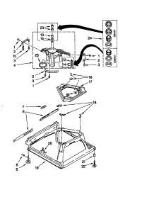Machine Base parts for Kenmore Washer 110.29882890 (11029882890, 110 29882890) from AppliancePartsPros.com