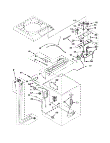 Controls And Rear Panel parts for Kenmore Washer 110.42722200 (11042722200, 110 42722200) from AppliancePartsPros.com