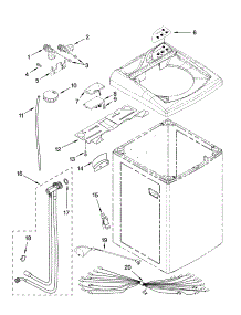 Controls And Rear Panel Parts parts for Kenmore Washer 110.44722400 (11044722400, 110 44722400) from AppliancePartsPros.com