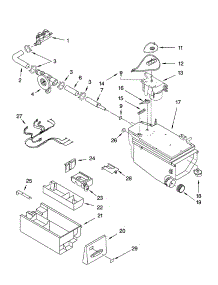 Dispenser Parts parts for Kenmore Washer 110.45862400 (11045862400, 110 45862400) from AppliancePartsPros.com