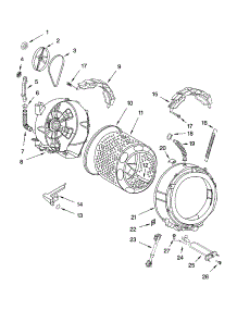 Tub And Basket Parts parts for Kenmore Washer 110.45966402 (11045966402, 110 45966402) from AppliancePartsPros.com