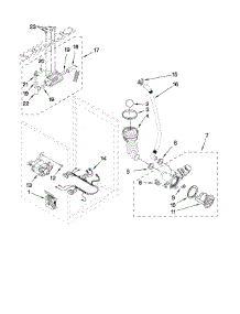 Steamer, Pump And Motor Parts parts for Kenmore Washer 110.46742700 (11046742700, 110 46742700) from AppliancePartsPros.com