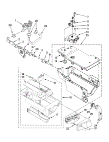 Dispenser Parts parts for Kenmore Washer 110.46742701 (11046742701, 110 46742701) from AppliancePartsPros.com