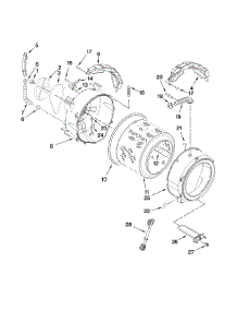 Tub And Basket Parts parts for Kenmore Washer 110.46747801 (11046747801, 110 46747801) from AppliancePartsPros.com