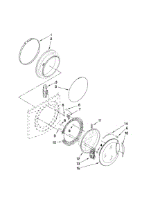 Door And Latch Parts parts for Kenmore Washer 110.46747802 (11046747802, 110 46747802) from AppliancePartsPros.com