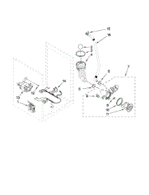 Pump And Motor Parts parts for Kenmore Washer 110.46757802 (11046757802, 110 46757802) from AppliancePartsPros.com