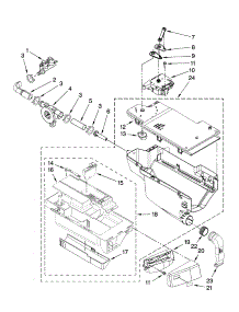 Dispenser Parts parts for Kenmore Washer 110.47081602 (11047081602, 110 47081602) from AppliancePartsPros.com
