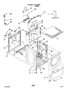 Top And Cabinet Parts parts for Kenmore Washer 110.47532604 (11047532604, 110 47532604) from AppliancePartsPros.com