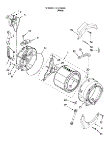 Tub And Basket Parts, Optional Parts (Not Included) parts for Kenmore Washer 110.47542605 (11047542605, 110 47542605) from AppliancePartsPros.com