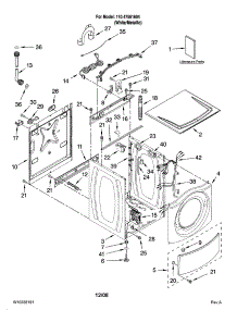 Top And Cabinet Parts parts for Kenmore Washer 110.47561604 (11047561604, 110 47561604) from AppliancePartsPros.com