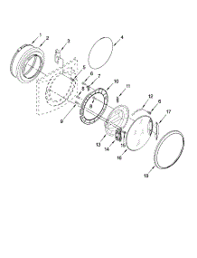 Door And Latch Parts parts for Kenmore Washer 110.47567700 (11047567700, 110 47567700) from AppliancePartsPros.com