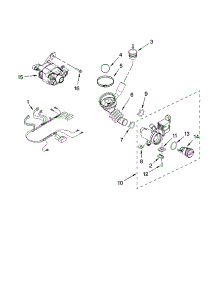 Pump And Motor Parts parts for Kenmore Washer 110.47581602 (11047581602, 110 47581602) from AppliancePartsPros.com