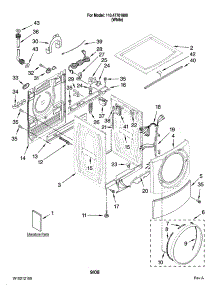 Top And Cabinet Parts parts for Kenmore Washer 110.47701800 (11047701800, 110 47701800) from AppliancePartsPros.com