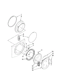 Door And Latch Parts parts for Kenmore Washer 110.49962601 (11049962601, 110 49962601) from AppliancePartsPros.com