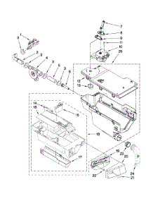 Dispenser Parts parts for Kenmore Washer 110.49972601 (11049972601, 110 49972601) from AppliancePartsPros.com