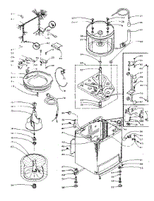 Machine Sub-Assembly parts for Kenmore Washer 110.5804953 (1105804953, 110 5804953) from AppliancePartsPros.com