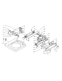 Top And Console Assembly parts for Kenmore Washer 110.5805200 (1105805200, 110 5805200) from AppliancePartsPros.com