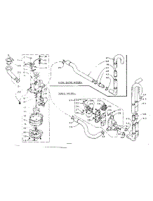 Water System parts for Kenmore Washer 110.5805501 (1105805501, 110 5805501) from AppliancePartsPros.com