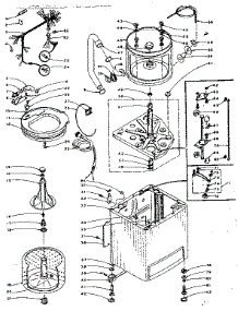 Machine Sub-Assembly parts for Kenmore Washer 110.5805551 (1105805551, 110 5805551) from AppliancePartsPros.com